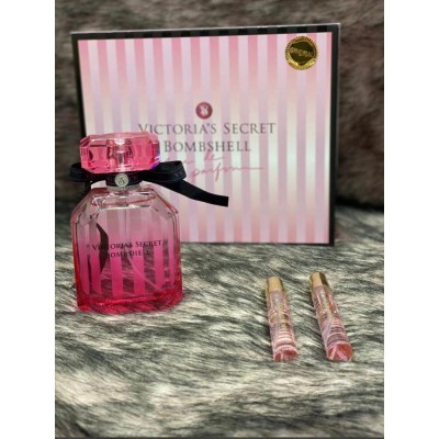 Victoria Secret Bombshell 100 ml Bayan parfüm & 2 x 8 ml Decant çanta boy parfüm 