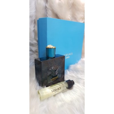 Versace Eros Men Edp SET 100 ml Erkek parfüm & 1 x 20 ml Decant çanta boy parfüm